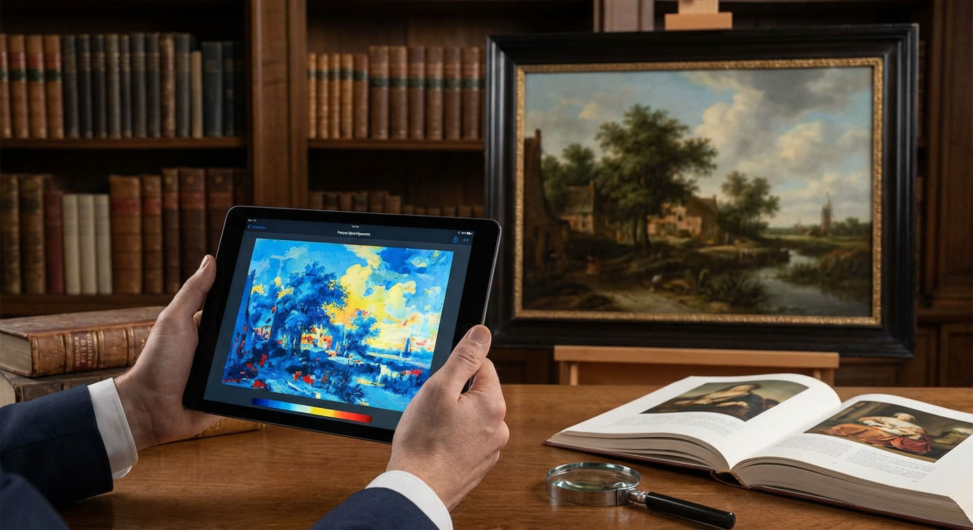 Illustration for Inside the Getty's Vermeer Revolution: How Multispectral Imaging is Rewriting 17th-Century Light